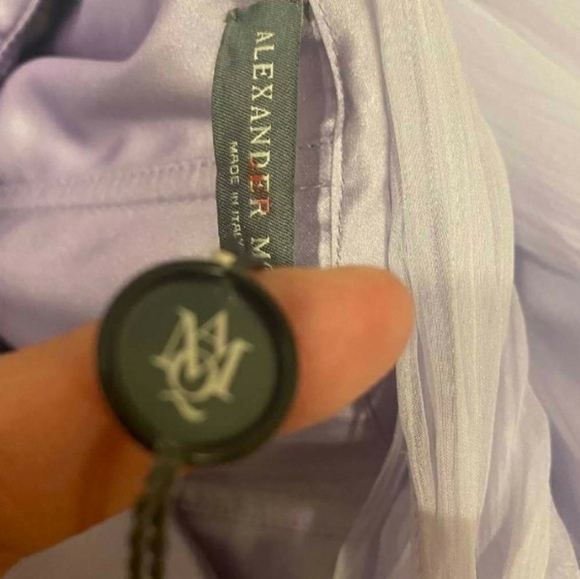 Alexander MQueen One Shoulder Silk Chiffon - Picture 16 of 16